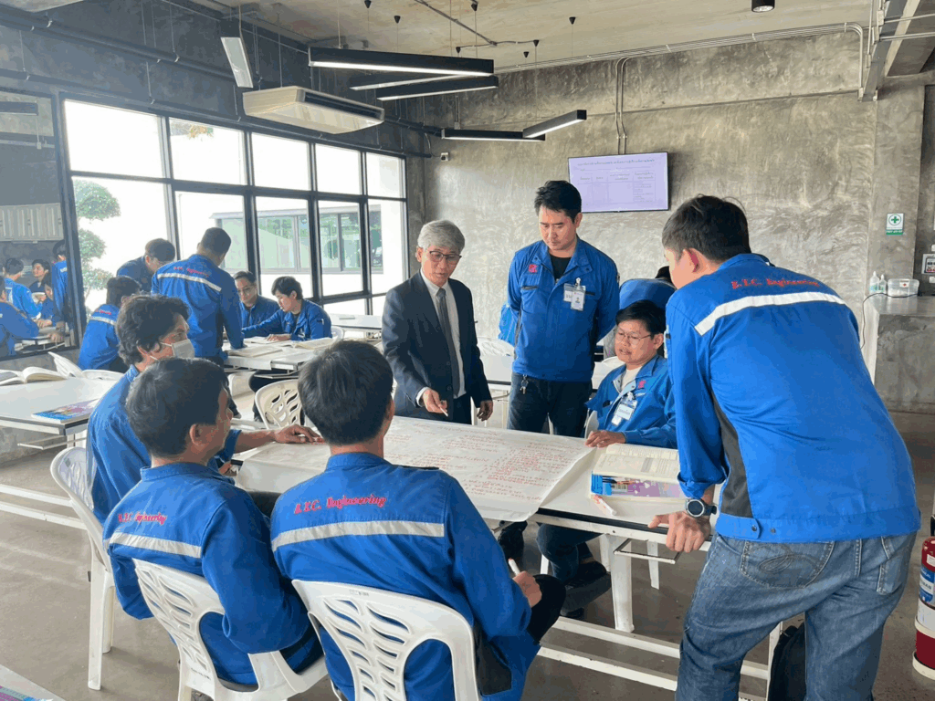 การทำกิจกรรมขณะเข้าอบรม จป.หัวหน้างาน กับ ISTE Training