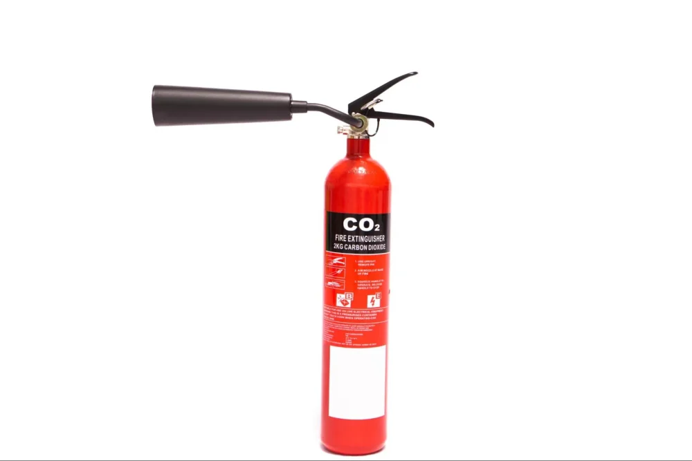 ถังดับเพลิง CO2 ที่พร้อมใช้งานตามมาตรฐานความปลอดภัย