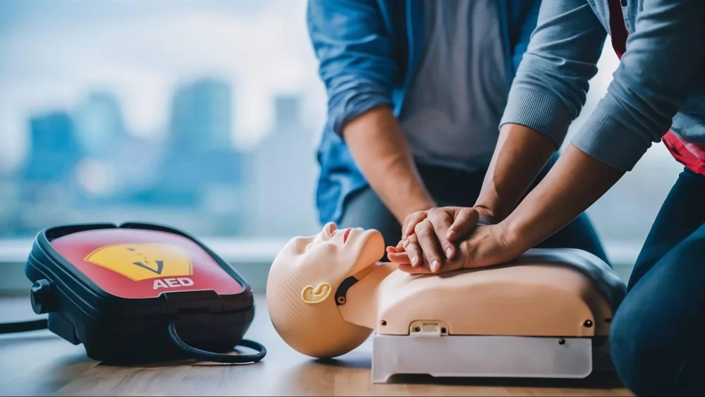 เครื่อง AED อุปกรณ์สำคัญที่ต้องใช้ควบคู่กับการทำ CPR เพื่อกระตุกหัวใจไฟฟ้าอัตโนมัติ